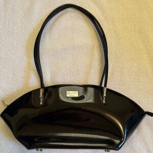 Vintage Beijo Shiny Black "Over the Moon" Bag Iconic 90s Style